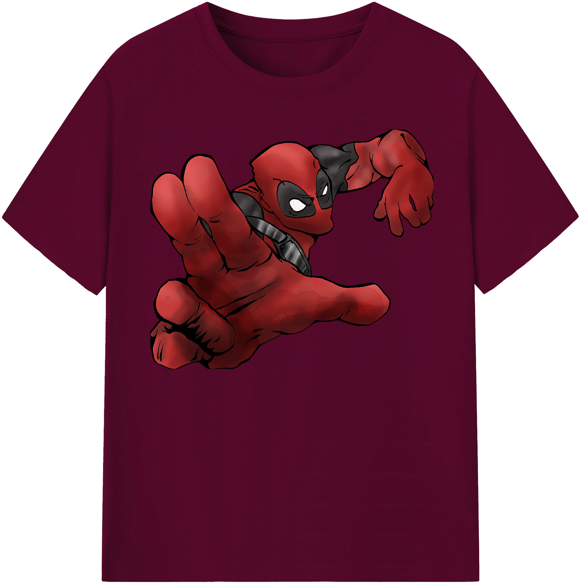 （画像用） Deadpool デッドプール レディースカジュアルプリントTシャツ（綿100％）